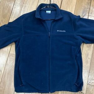 Columbia LARGE Blue Full Zip Jacket